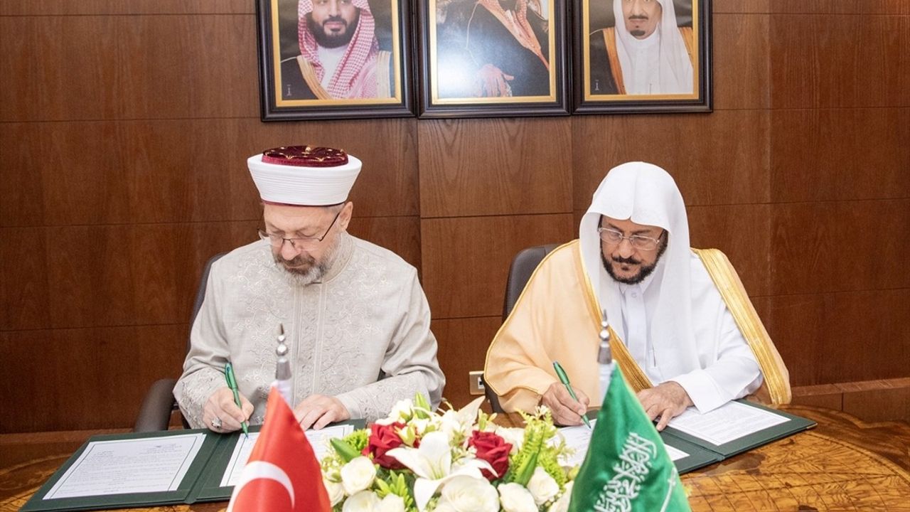 Diyanet İşleri Başkanı Erbaş, Suudi Arabistan ile İşbirliği Görüşmesi Yaptı