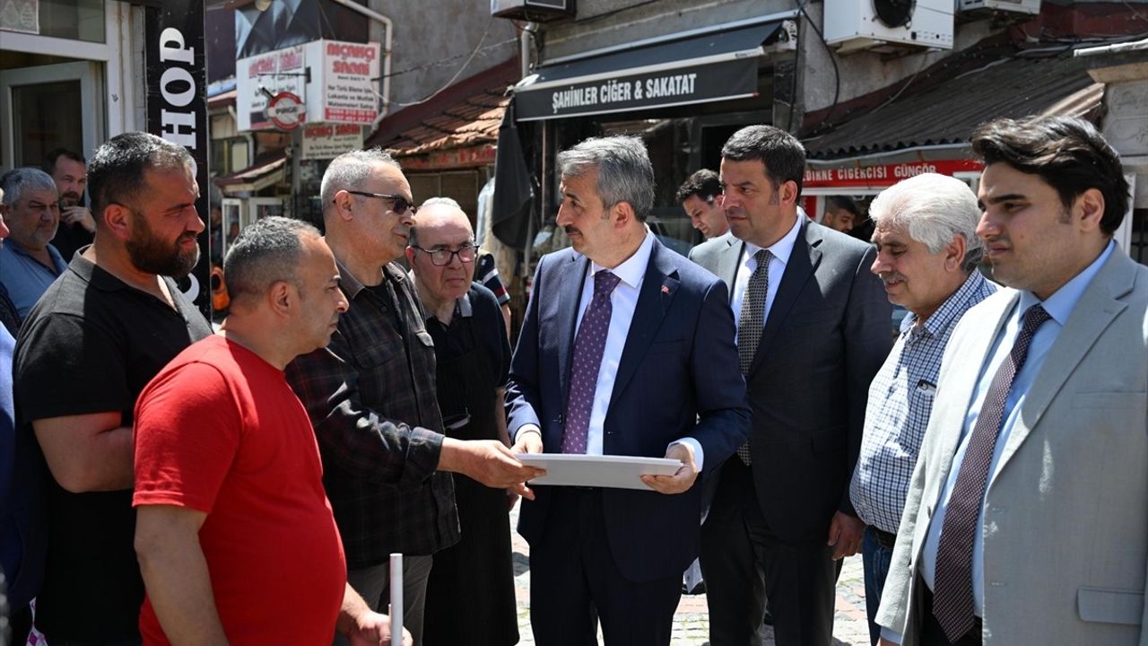 Edirne'de Kunduracılar Çarşısı İçin Restorasyon Çalışmaları Başlıyor