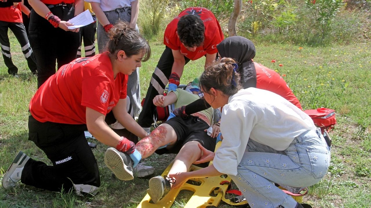 Fethiye'de Acil Durum Tatbikatı Gerçeği Aratmadı