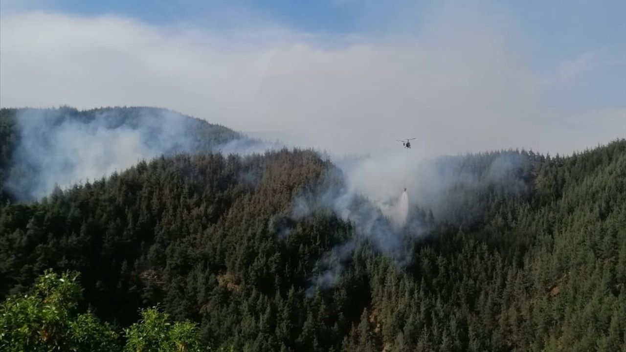 Kahramanmaraş'ta Orman Yangınına Hızla Müdahale Ediliyor