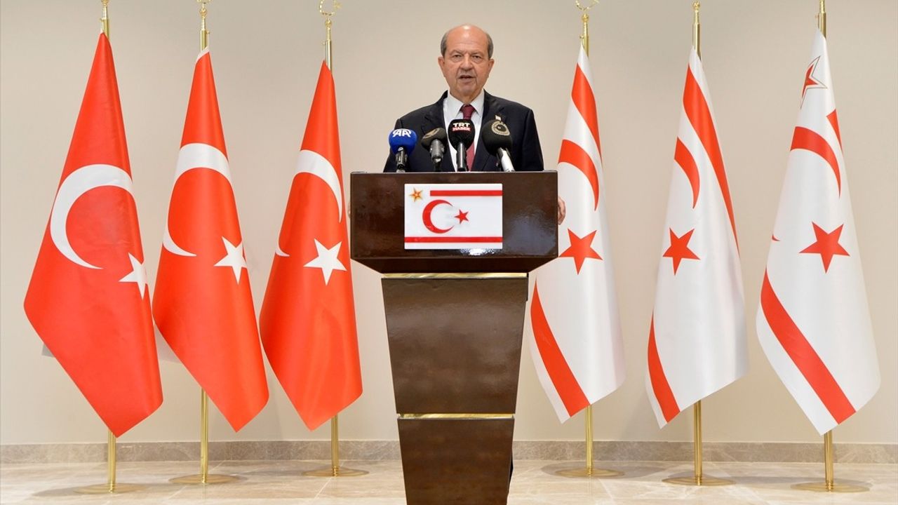 KKTC Cumhurbaşkanı Tatar, Güney Kıbrıs'a yönelik eleştirilerde bulundu