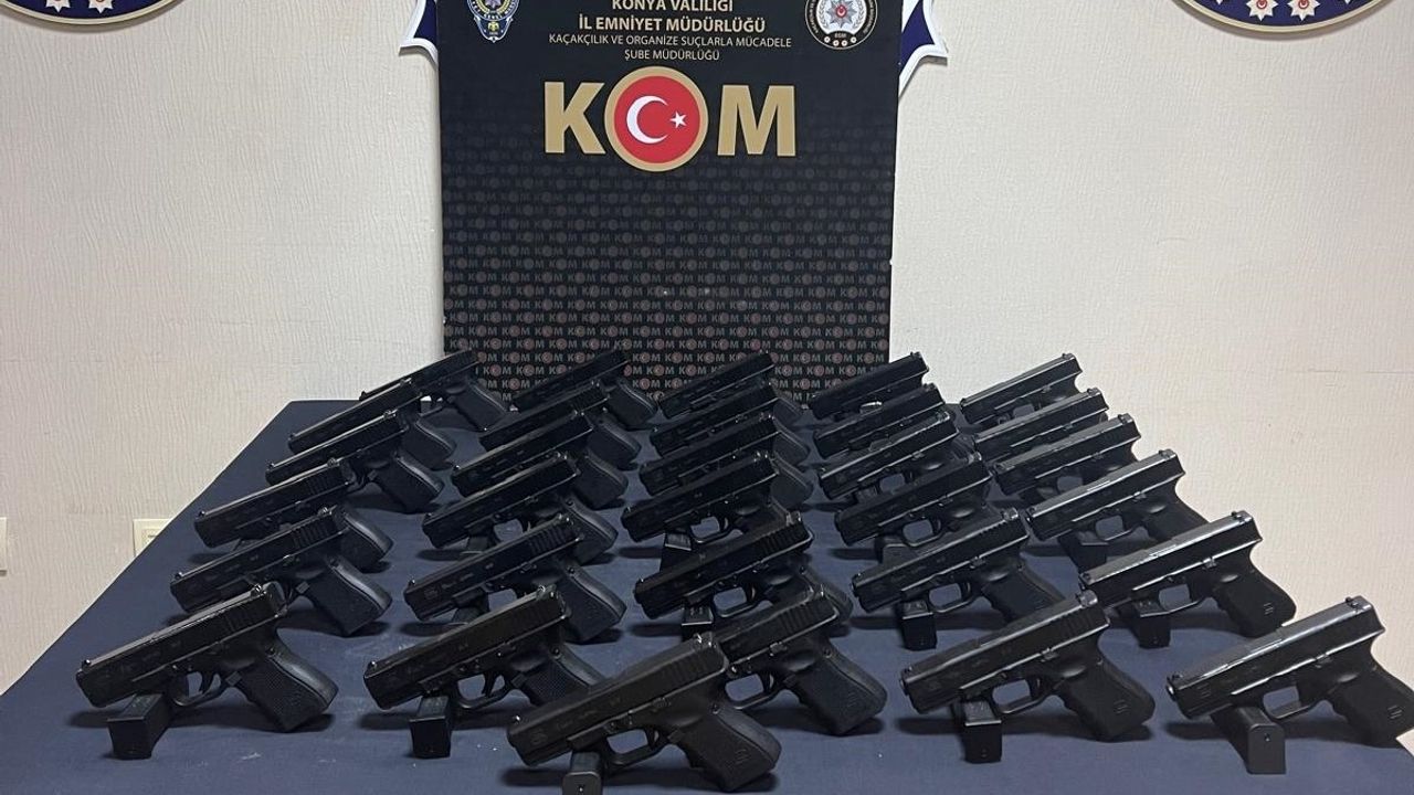 Konya Merkezli Silah Kaçakçılığı Operasyonunda 5 Şüpheli Gözaltına Alındı