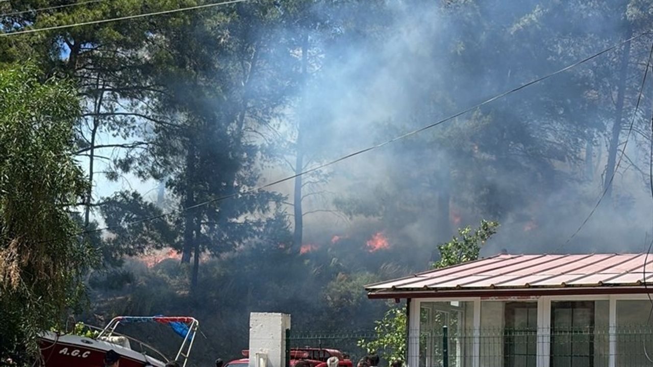 Marmaris'te Orman Yangınına Hızla Müdahale Ediliyor