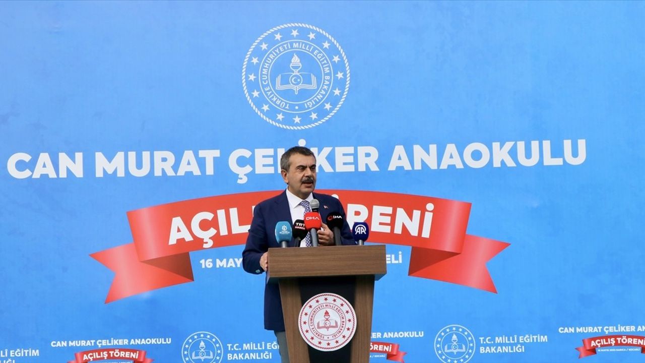Milli Eğitim Bakanı Tekin, Kocaeli'de Anaokulu Açılışında Yerel Yönetimlere Vurgu Yaptı