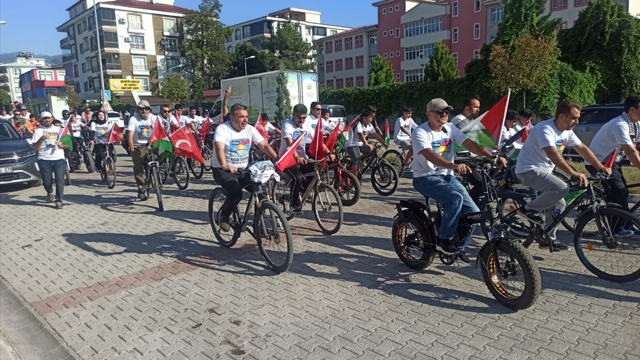 Osmaniye'de 'Kudüs-Gazze-Mavi Marmara' Temalı Bisiklet Turu Düzenlendi
