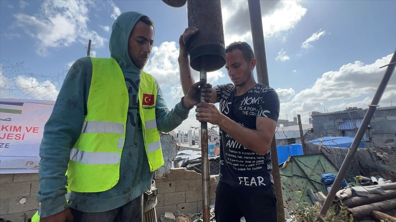 Sadakataşı Derneği, Gazze'de Ayya Su Kuyusu Onarımını Tamamladı