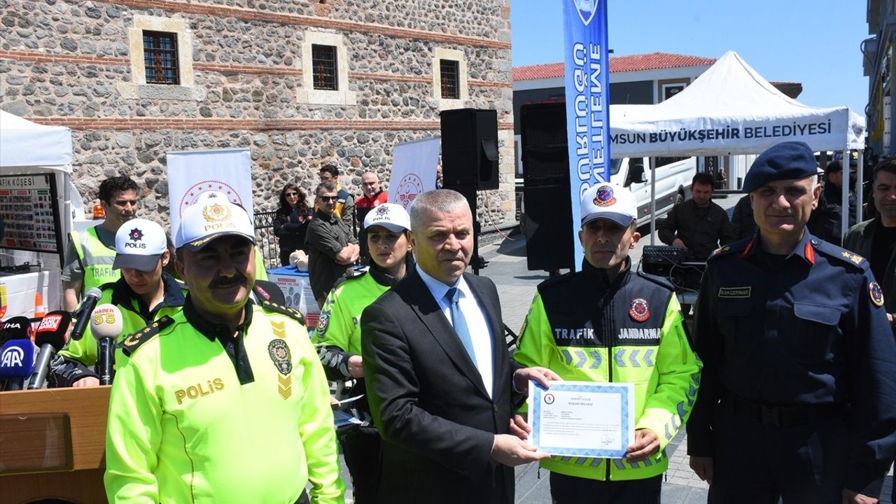 Samsun'da Çocuklara Trafik Eğitimi Verildi