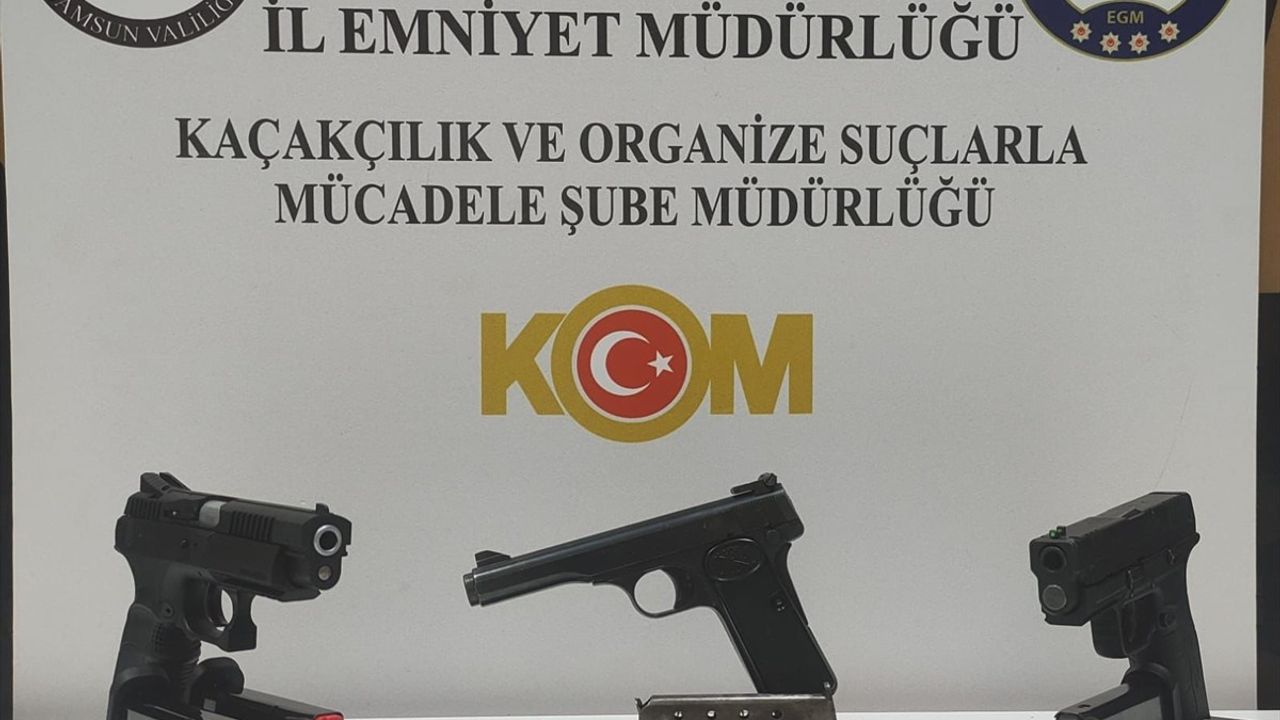 Samsun'da Ruhsatsız Silah Operasyonu: 1 Gözaltı