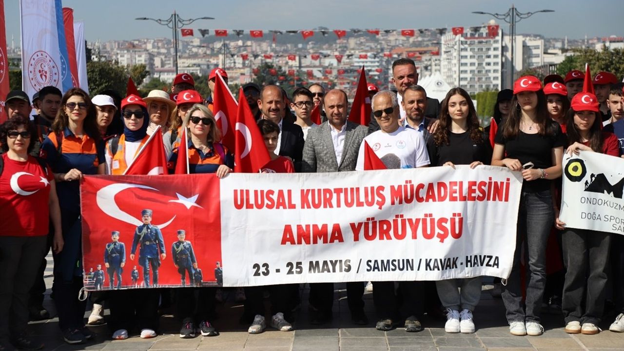 Samsun'da Ulusal Kurtuluş Mücadelesi 15. Anma Yürüyüşü Gerçekleşti