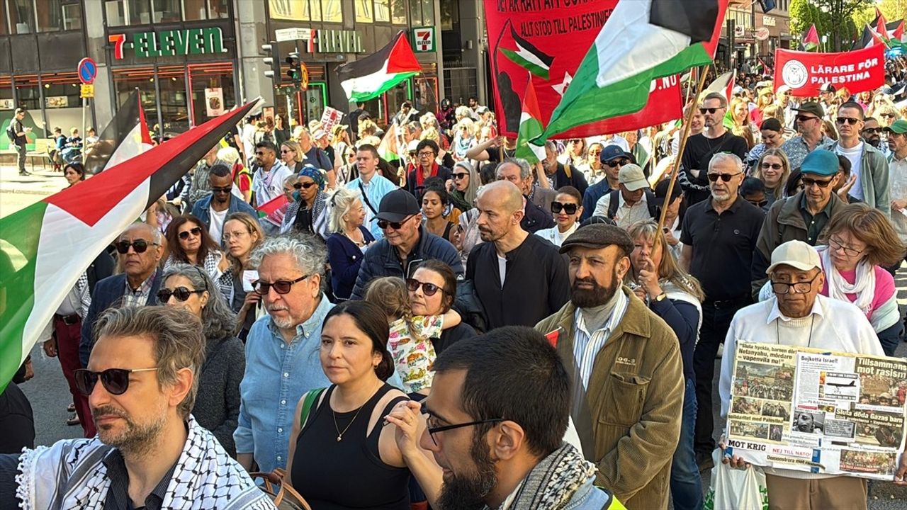 Stockholm'de Mavi Marmara Saldırısında Hayatını Kaybedenler Anıldı