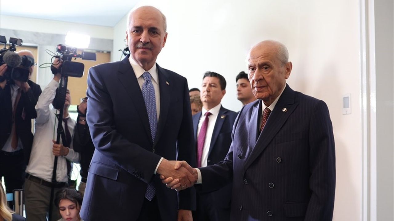 TBMM Başkanı Kurtulmuş, MHP Genel Başkanı Bahçeli'yi Ziyaret Etti