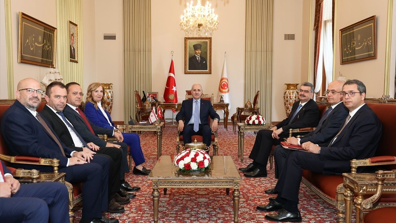 TBMM Başkanı Numan Kurtulmuş, KKTC Heyetini Kabul Etti