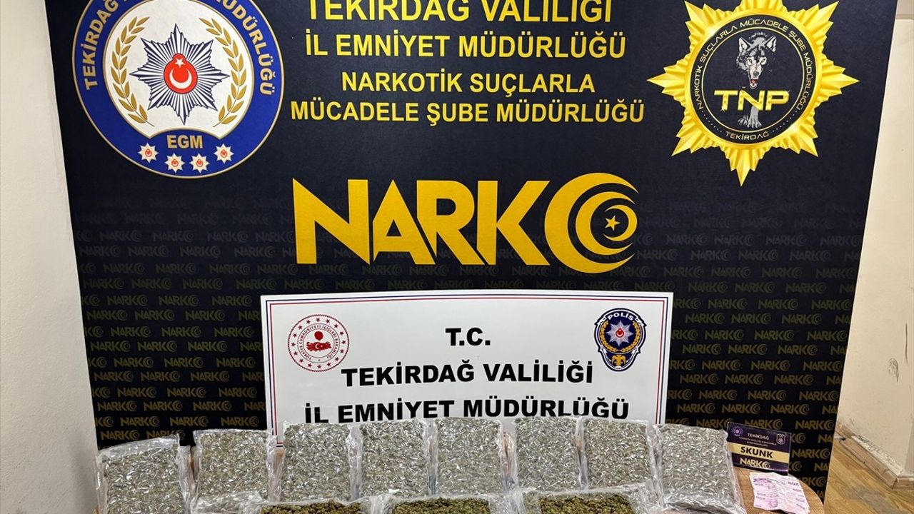 Tekirdağ'da Uyuşturucu Taşıyan Tırın Sürücüsü Tutuklandı