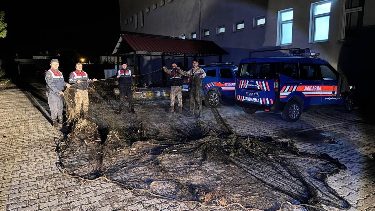 Van'da Kaçak Avlanan 1 Ton İçi Kefali Suya Geri Bırakıldı