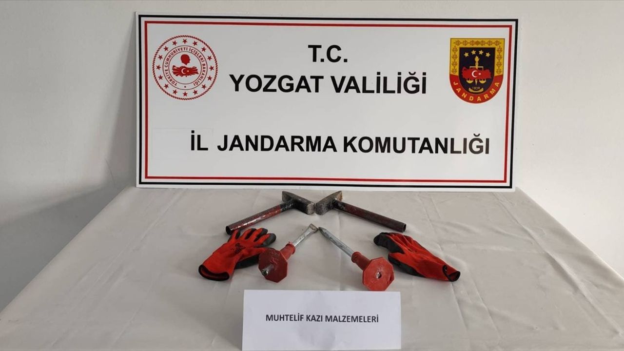 Yozgat'ta İzinsiz Kazı Yapan 5 Şüpheli Gözaltına Alındı