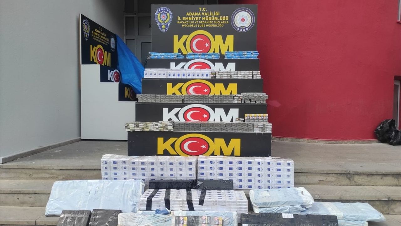Adana'da Gümrük Kaçağı Sigara ve Makaron Ele Geçirildi: 1 Tutuklama
