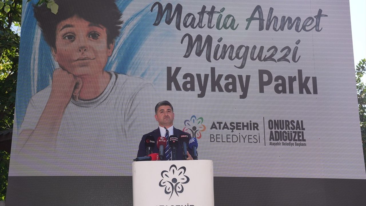 Ataşehir'de Mattia Ahmet Minguzzi Anısına Kaykay Pisti Açıldı