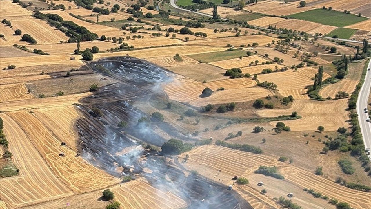 Balıkesir'de Çıkan Arazi Yangını Kontrol Altına Alındı