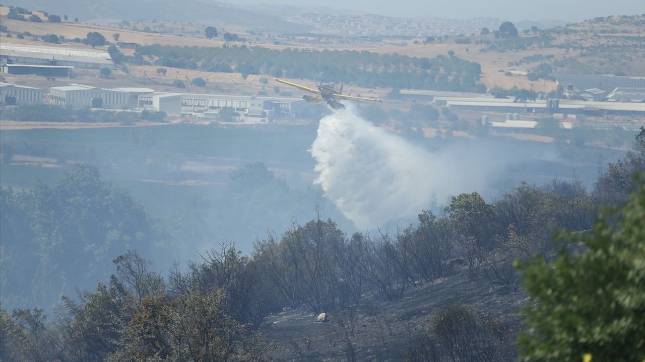 Balıkesir'deki Tarım Arazisinde Çıkan Yangın Kontrol Altına Alındı