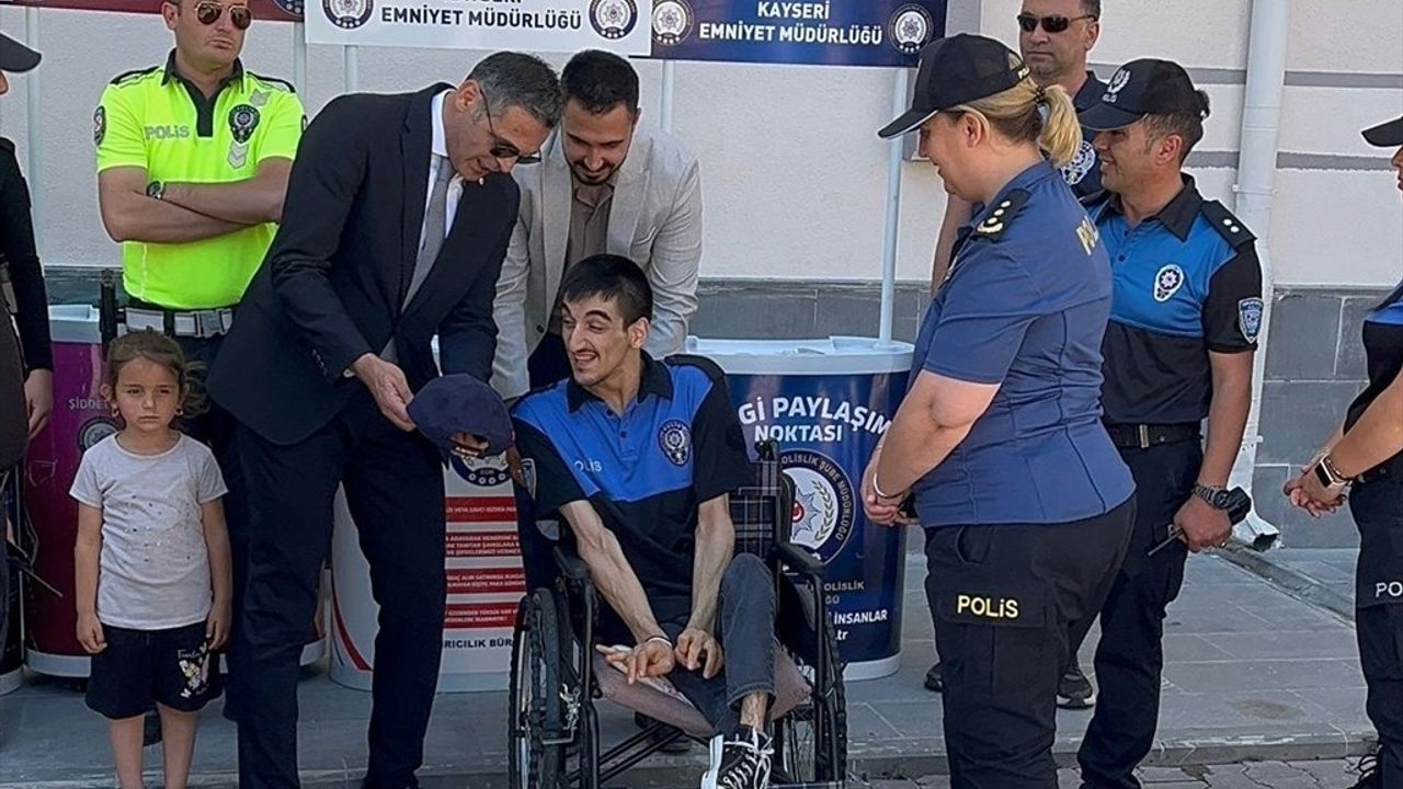Bedensel Engelli Hasan Can'ın Polislik Hayali Gerçekleşti