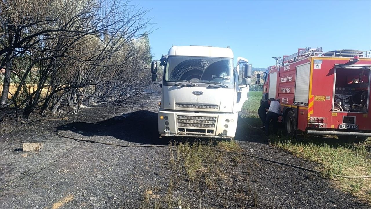 Bingöl'de Yangında 260 Dönüm Buğday Alanı Zarar Gördü
