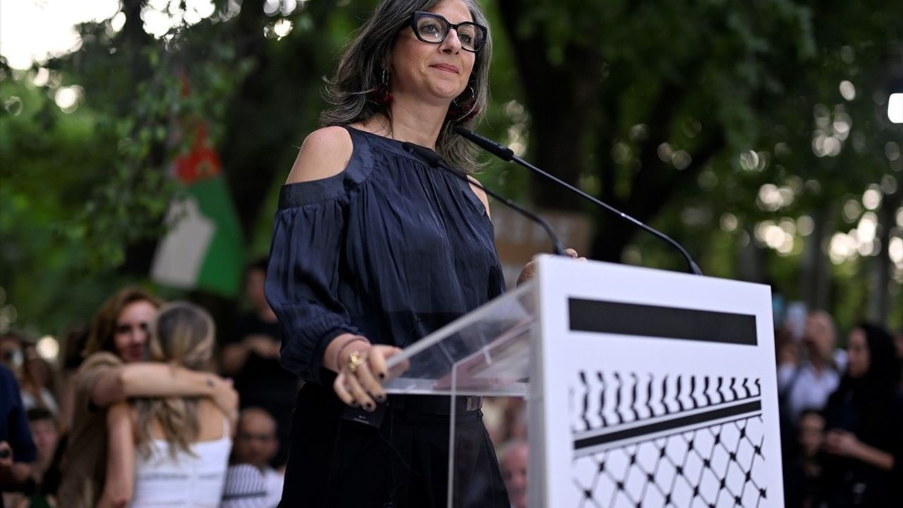 BM Filistin Özel Raportörü Francesca Albanese, İspanya'da Gazze için Eylemde Bulundu