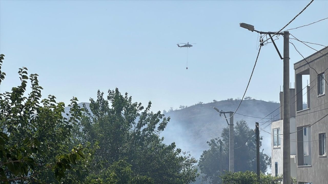 Bodrum'da Makilik Alanda Yangın: Havadar ve Karada Mücadele Başladı
