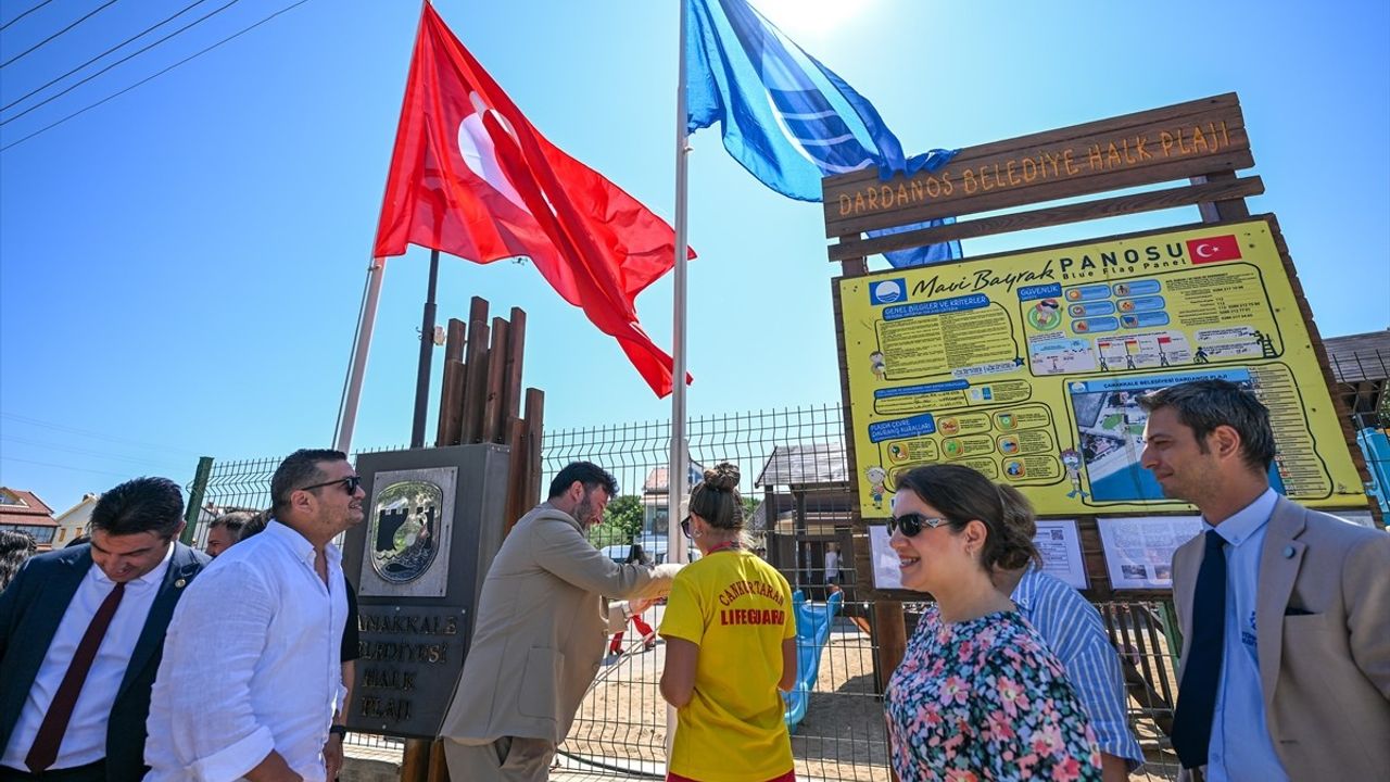 Çanakkale'de Üç Plaj, Mavi Bayrak Sertifikasıyla Onurlandırıldı