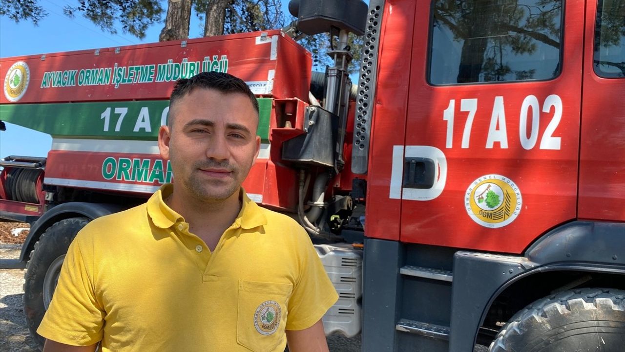 Çanakkale Orman İşçisinden Örnek Davranış: Yangın Sırasında Yaban Hayata Yardım