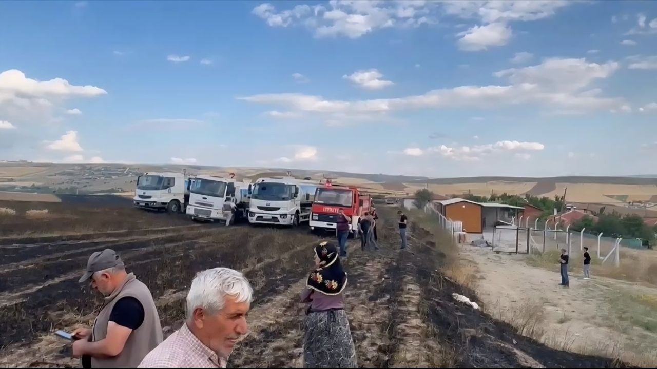 Çorum'da Yangın: 120 Dekar Buğday Tarlası Yandı