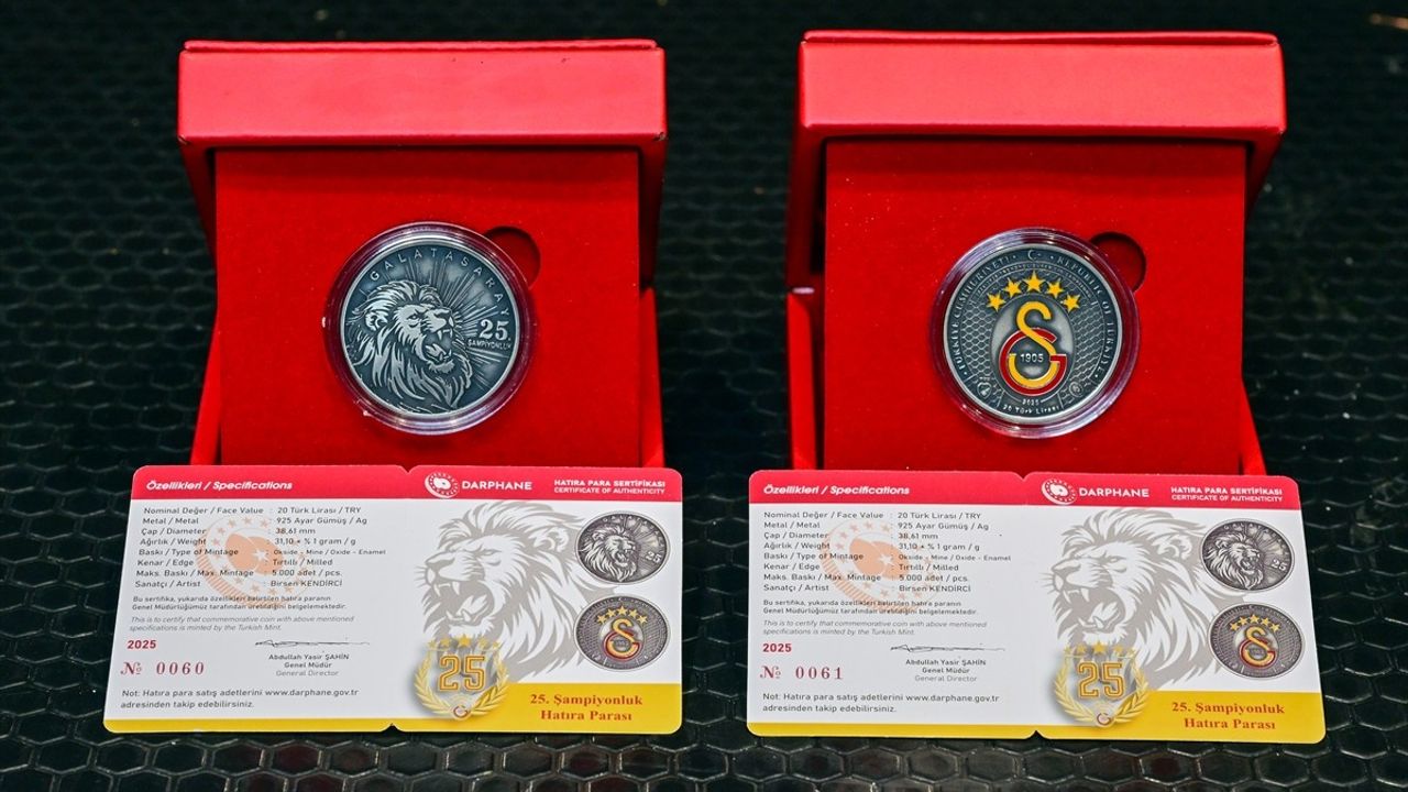 Darphane, Galatasaray'ın 25. Şampiyonluğu İçin Hatıra Parası Basacak