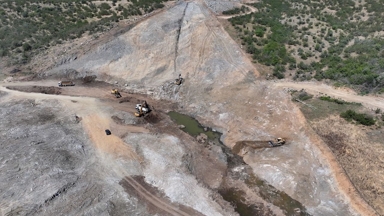 Edirne'deki Çömlekköy Barajı'nın İnşaatı Devam Ediyor
