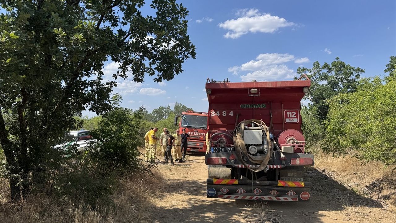 Edirne'deki Orman Yangınına Hava ve Karadan Müdahale