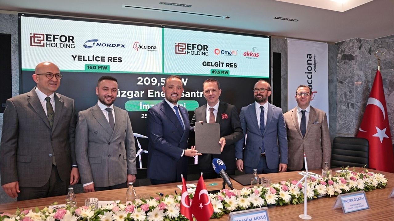 Efor Holding, 280 Milyon Dolar Yatırım ile Nordex ile Anlaşma İmzaladı