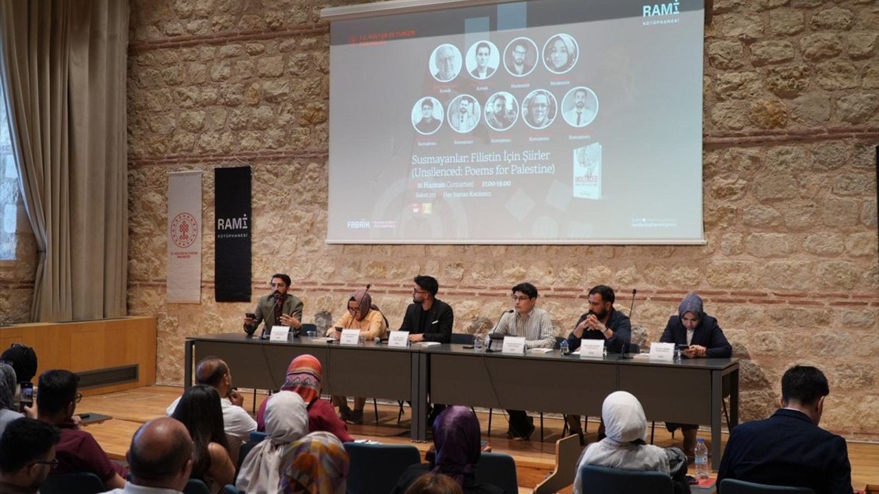 Filistin İçin Şiirler: 'Susmayanlar' Programı Rami Kütüphanesi'nde Gerçekleştirildi