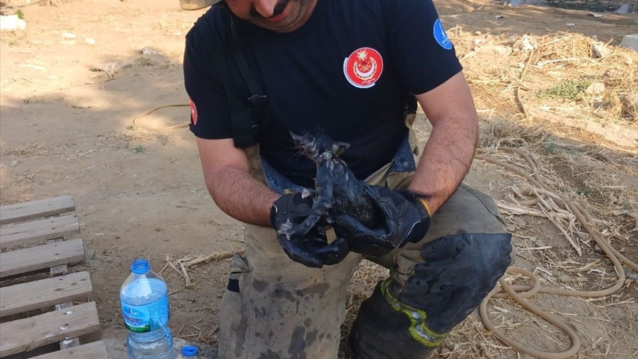 İzmir'de Yangında Yaralanan 1 Yaşındaki Bebek Hastaneye Kaldırıldı