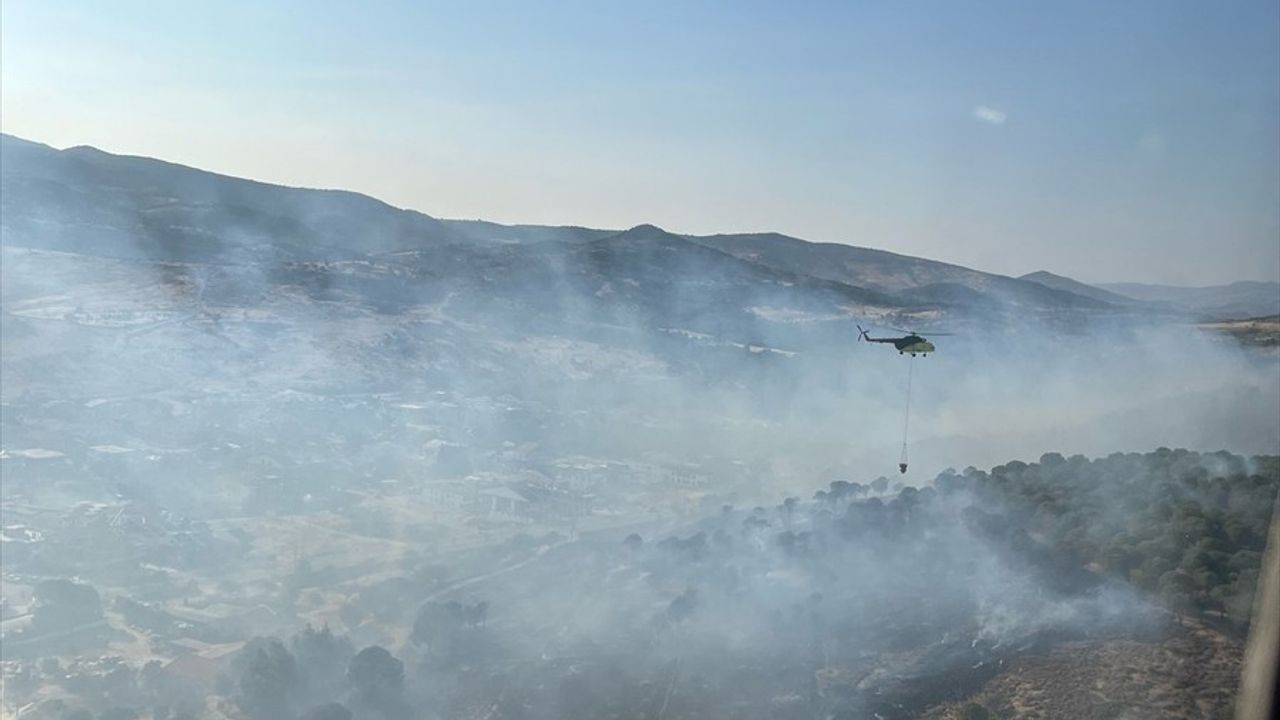 İzmir Dikili'de Çıkan Yangın Kontrol Altına Alındı