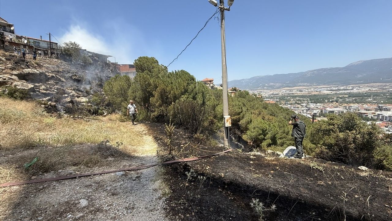 İzmir'in Kemalpaşa ilçesinde ağaçlık alanda yangın: Bir ev kullanılamaz hale geldi