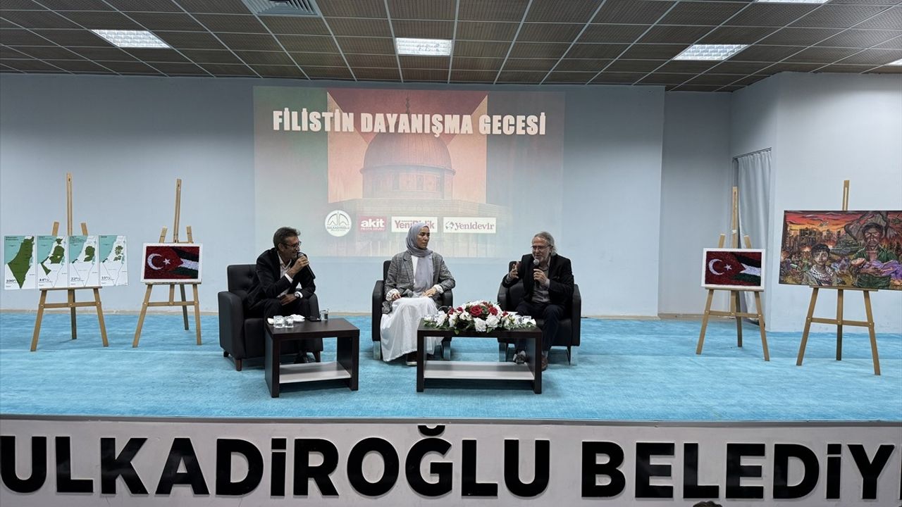 Kahramanmaraş'ta Filistin Dayanışma Gecesi Düzenlendi