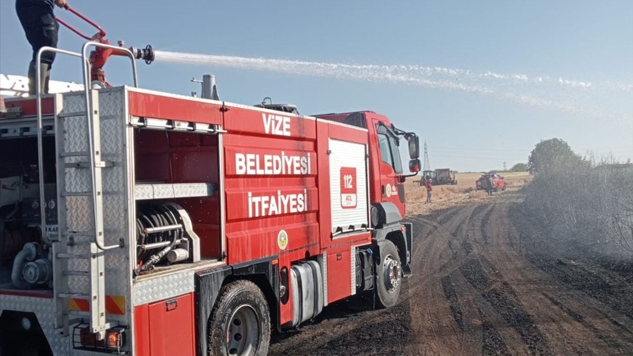 Kırklareli'nde Yangın: 12 Dekar Buğday ve 2 Dekar Ceviz Bahçesi Zarar Gördü