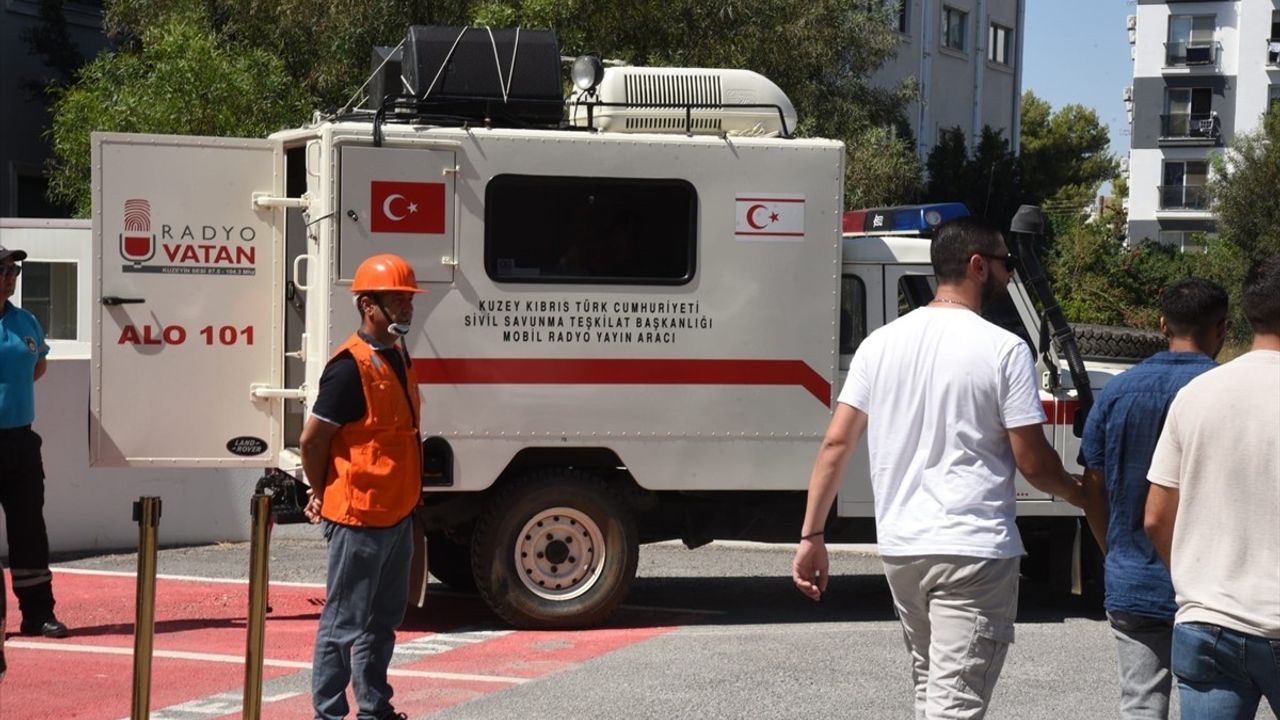 KKTC Gazimağusa'da Acil Durum Tatbikatı Gerçekleştirildi