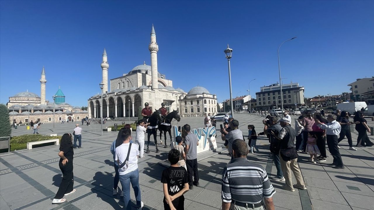 Konya'da Atlı Polis Birliği Göreve Başladı