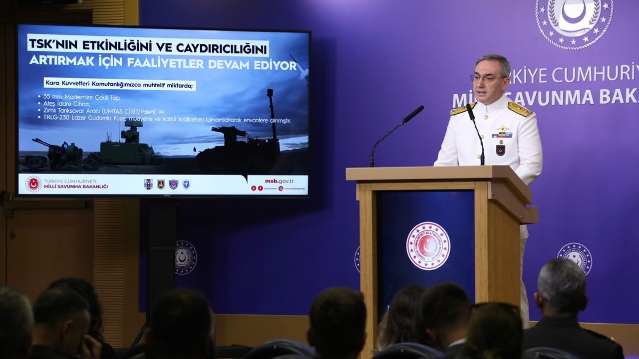 MSB'den Haftalık Basın Bilgilendirme Toplantısı: İki Farklı Operasyon ve Eğitim Faaliyetleri