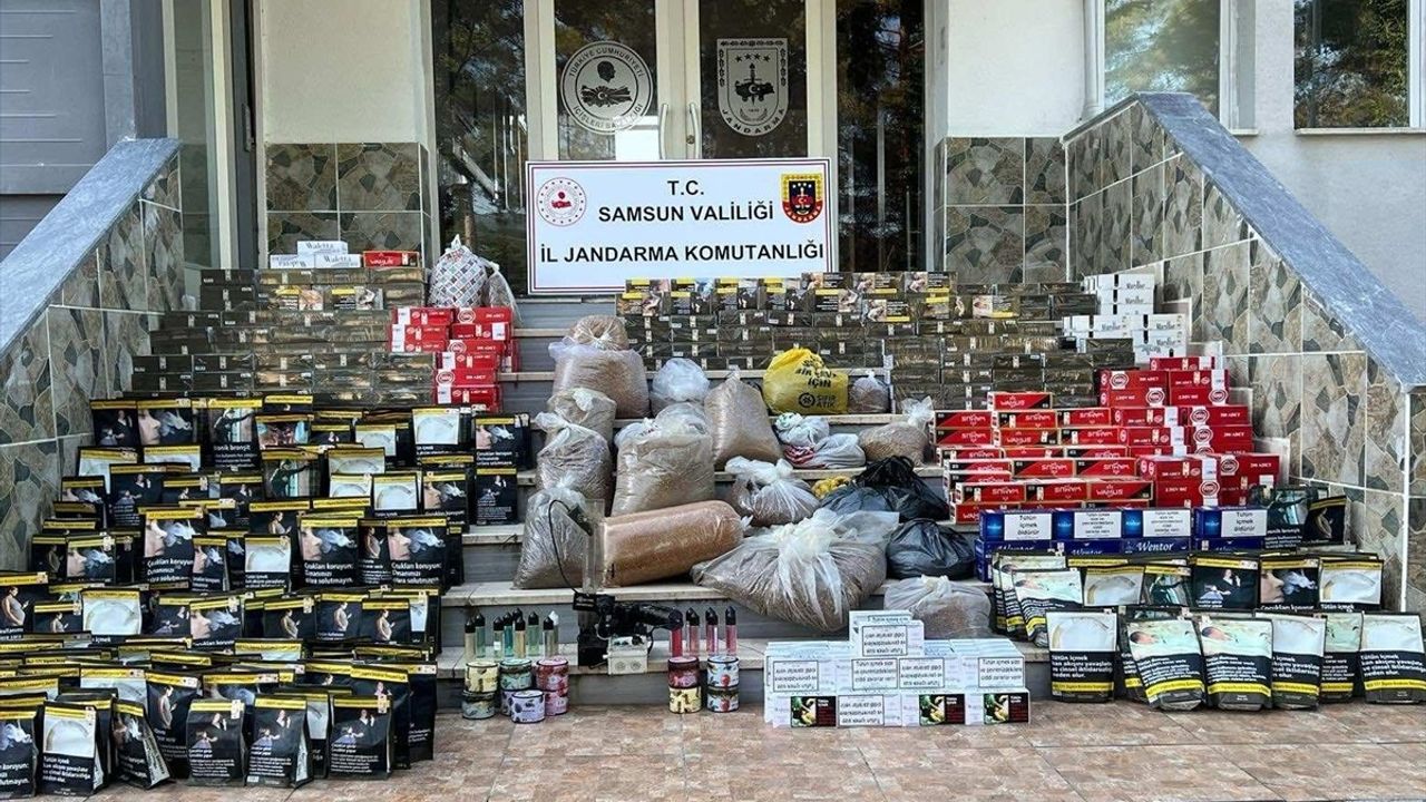 Samsun'da Kaçak Makaron Operasyonu: 108 Bin 600 Ele Geçirildi