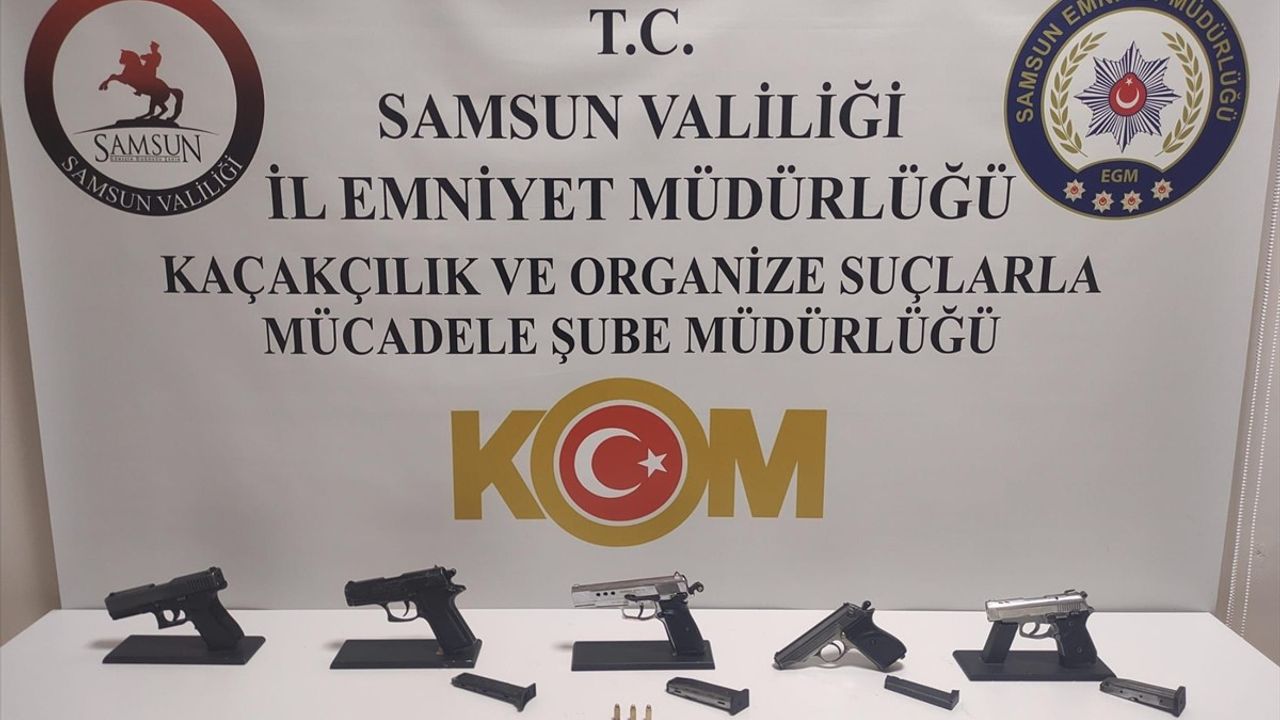 Samsun'da Kurusıkı Tabancayı Silaha Dönüştüren 2 Zanlı Yakalandı