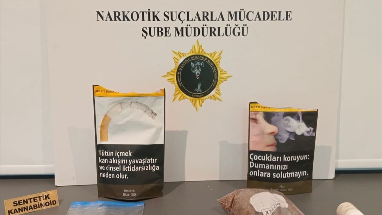 Samsun'da Tütün Paketinde Uyuşturucu Ele Geçirildi