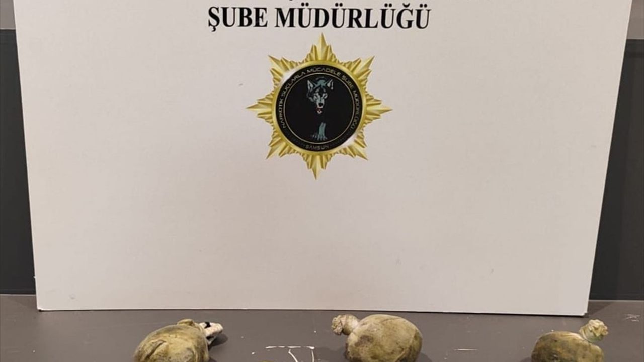 Samsun'da Uyuşturucu Bulunan Otomobilde Üç Şüpheli Gözaltına Alındı