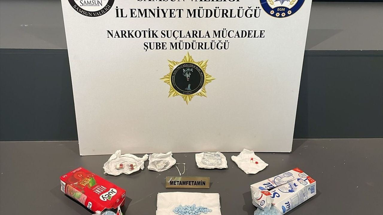 Samsun'da Uyuşturucu Operasyonu: Meyve Suyu ve Süt Kutusunda Ele Geçirildi