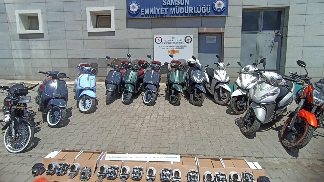 Samsun Merkezli 6 İlde Motosiklet Silindir Hacmini Usulsüz Artıran 12 Şüpheli Yakalandı
