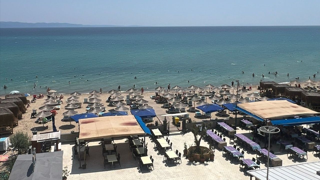 Saros Körfezi'nde Kurban Bayramı Yoğunluğu: Tatilciler Sahilleri Doldurdu